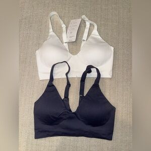 True & Co. Soft Form V-Neck Bralette Set of 2